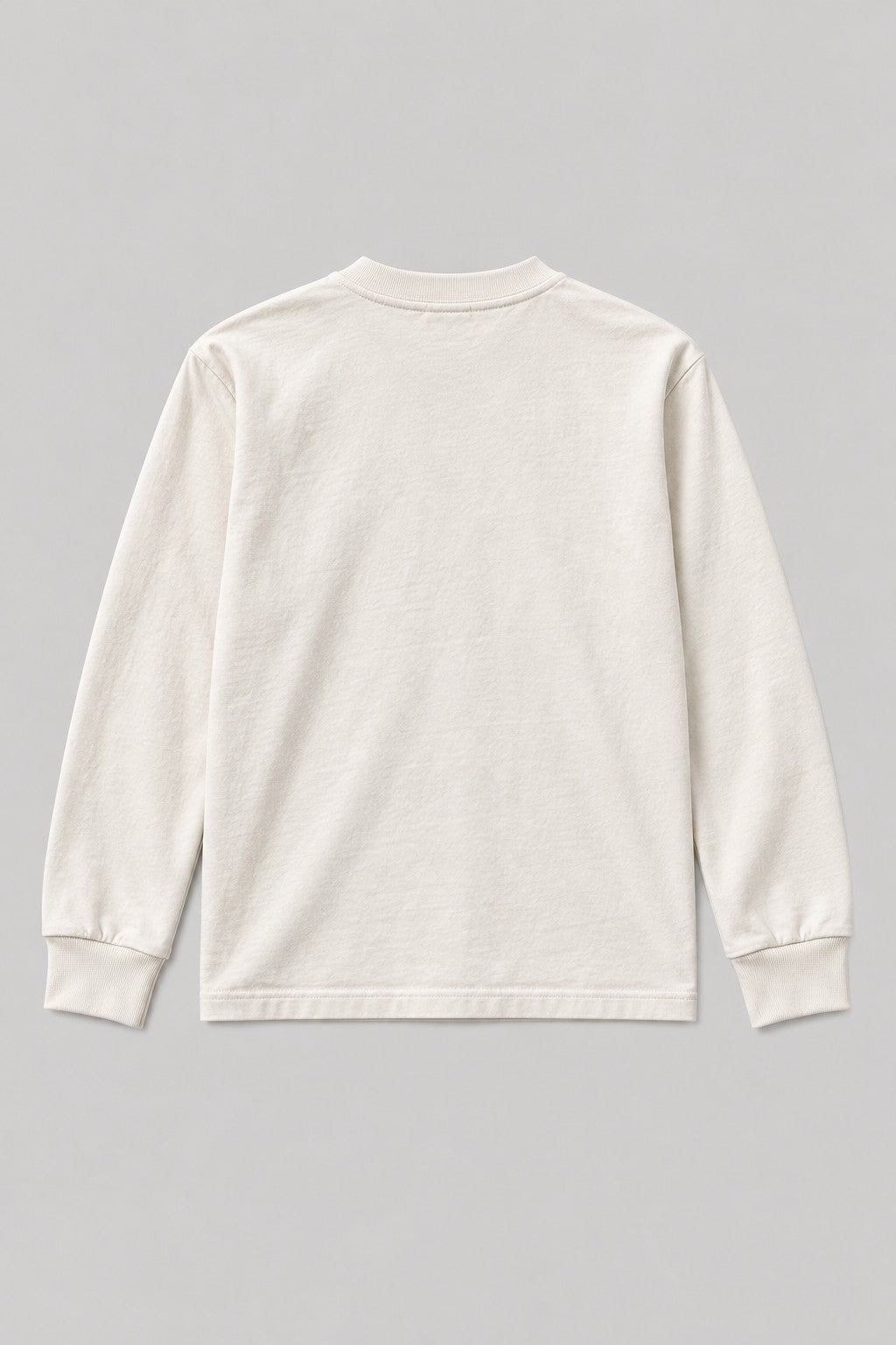Recordunknown bone long-sleeve henley, plain back view
