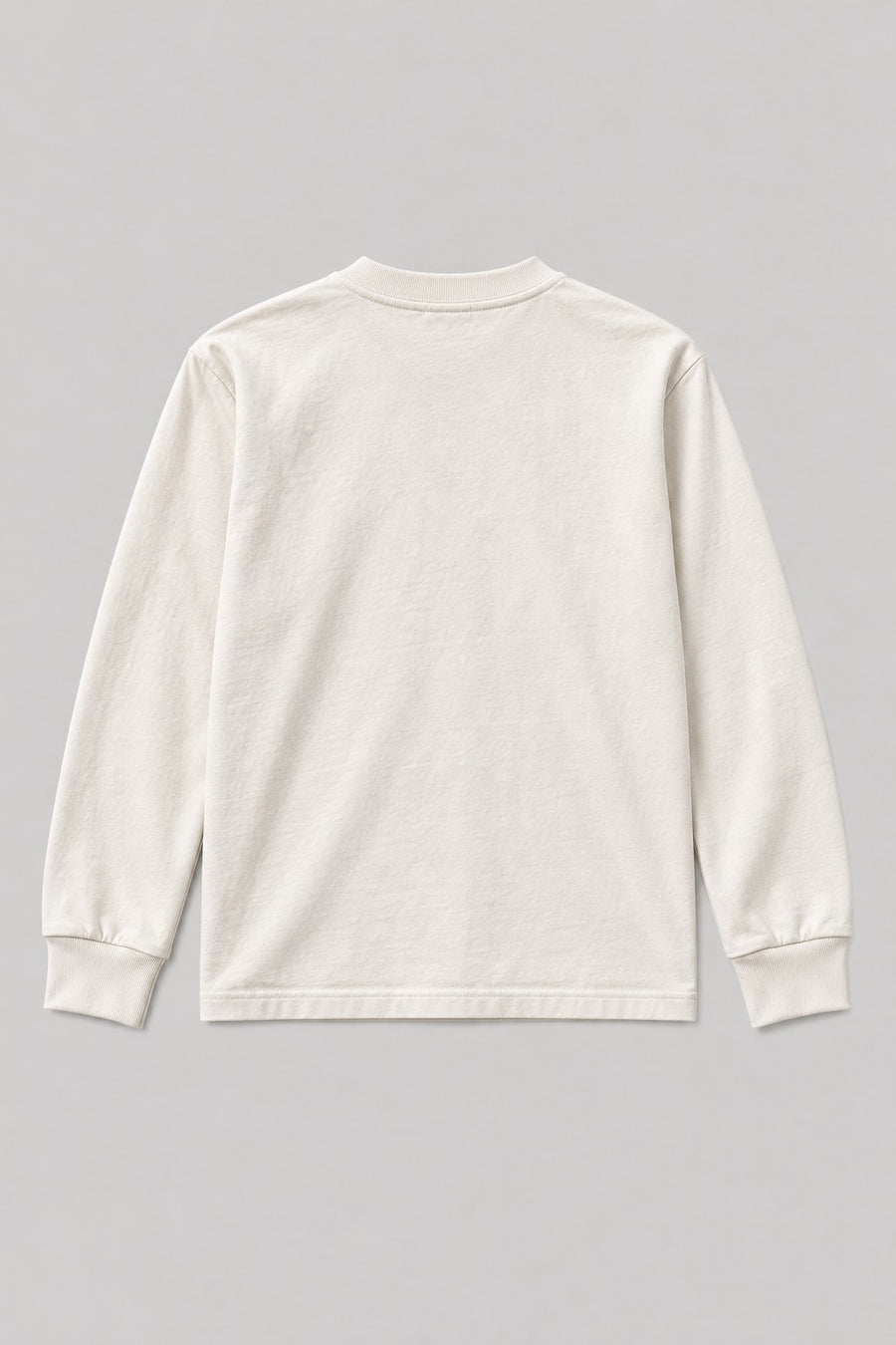 Recordunknown bone long-sleeve henley, plain back view