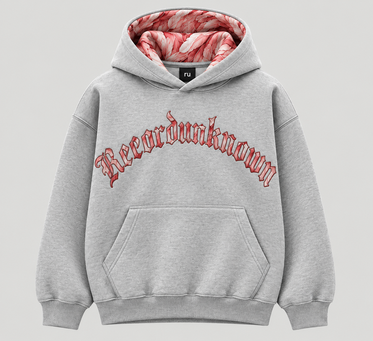 Flamingo Hoodie Grey